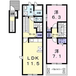 アン　ソレイエＡの物件間取画像